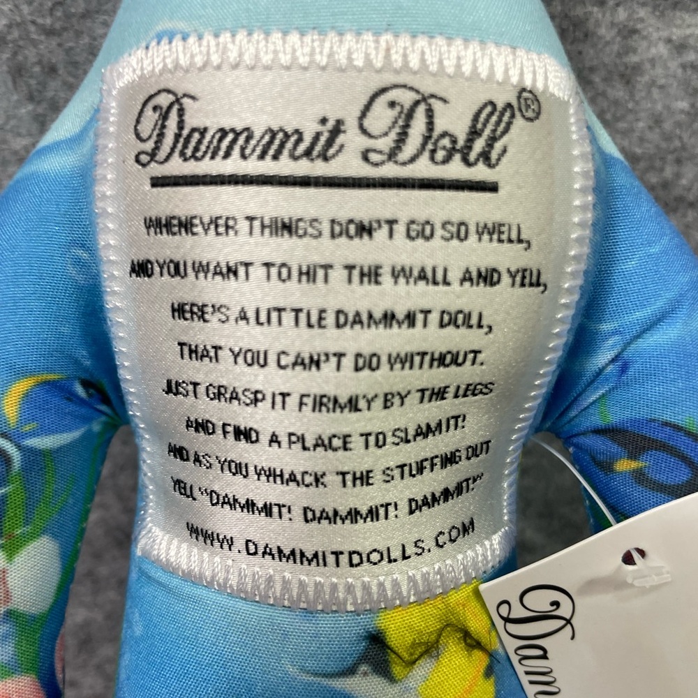 Dammit Doll Lift Aquatic Doll Stress Relief Gag Gift Therapy New Plush 12" Fish - Picture 4 of 8